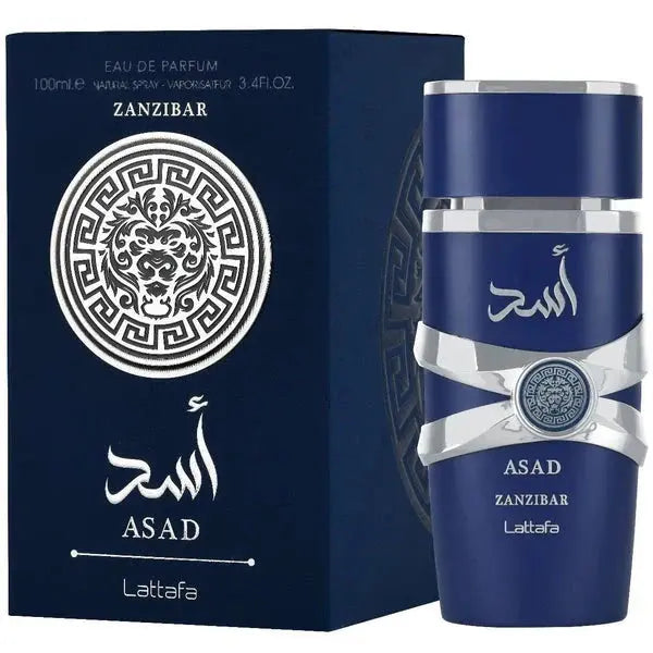 Asad Zanzibar 100ml EDP Perfume Lattafa - Aromique Beauty Ltd