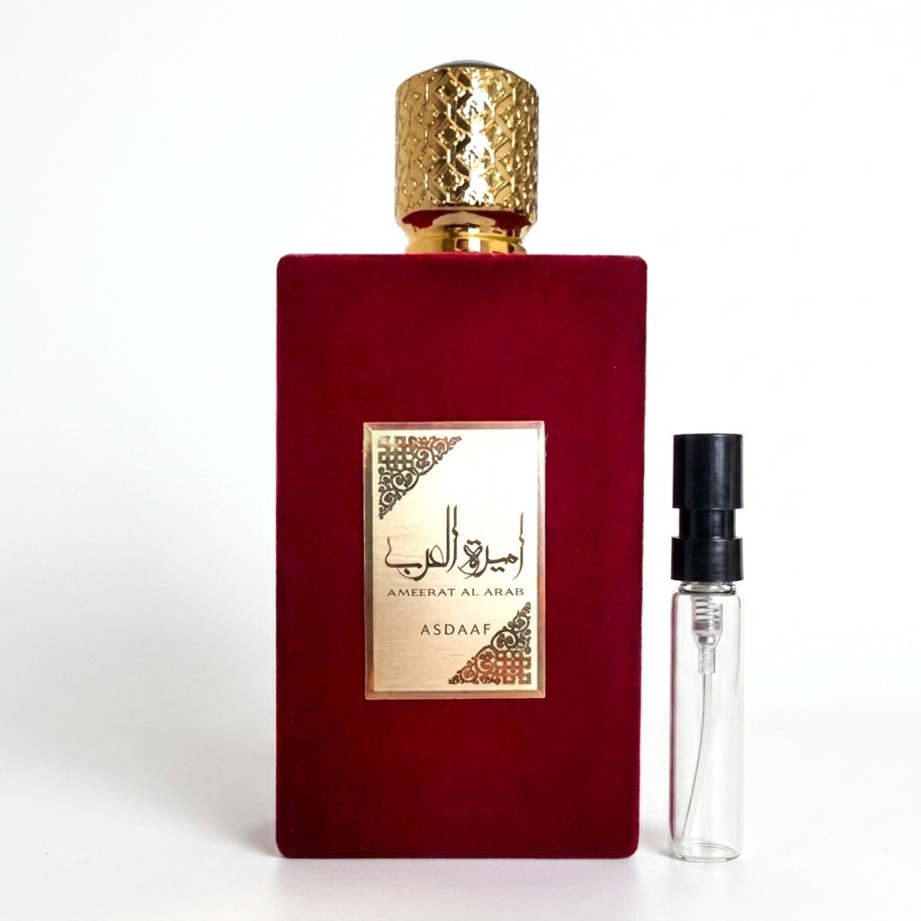 Ameerat Al Arab Red Perfume Sample 2ml Lattafa Lattafa