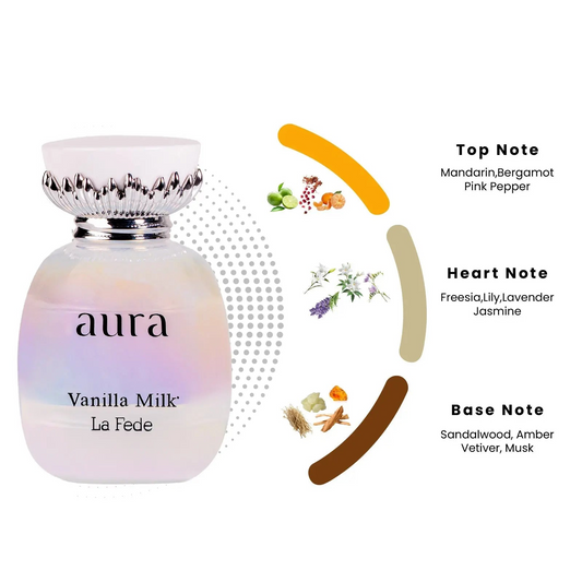 Aura Vanilla Milk Perfume 100ml Khadlaj