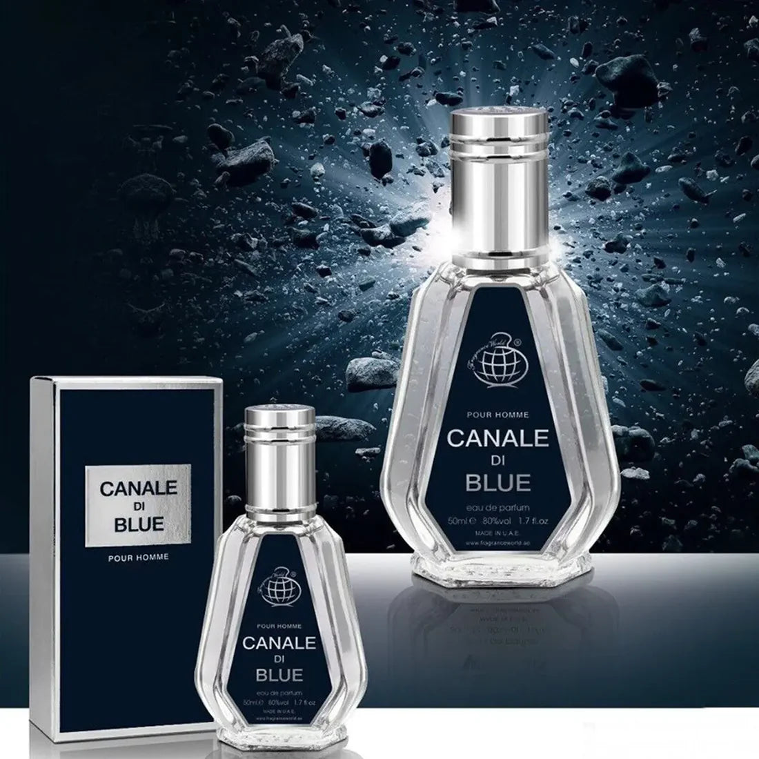 Canale Di Blue Perfume 50ml EDP Fragrance World - Aromique Beauty Ltd