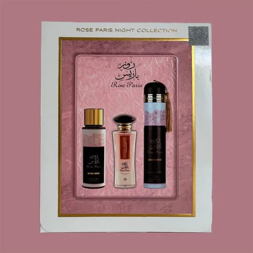 Rose Paris Knight Gift Set 3 Piece Ard Al Zaafaran - Aromique Beauty Ltd