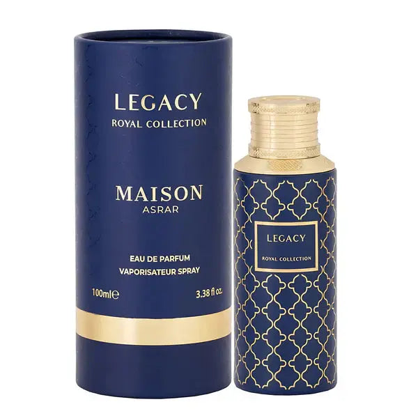 Legacy Perfume 100ml EDP Royal Collection Maison Asrar - Aromique Beauty Ltd