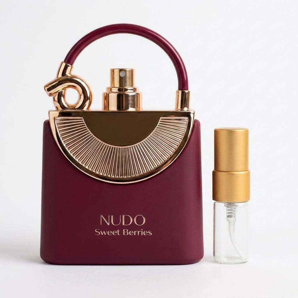 Nudo Sweet Berries Perfume Sample 2ml Fragrance World Aromique