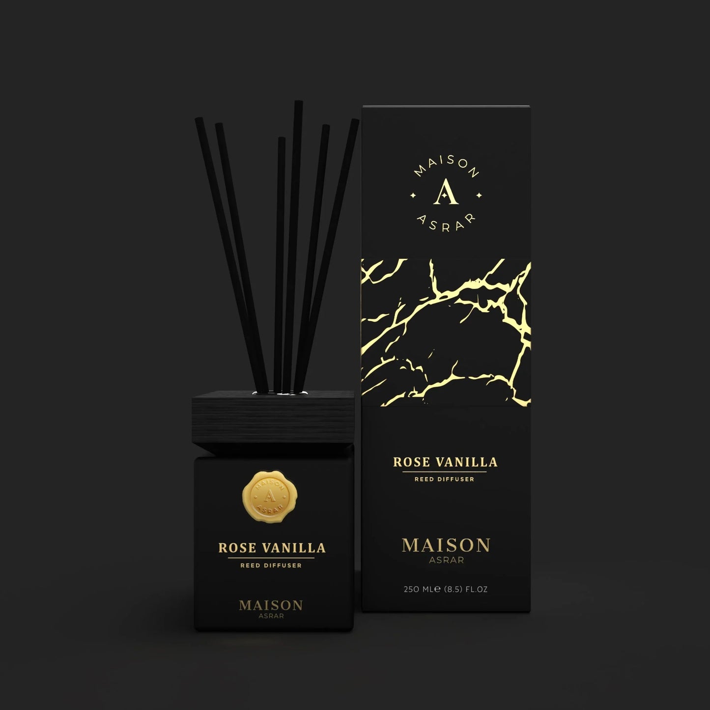 Rose Vanilla Reed Diffuser 250ml Maison Asrar Aromique