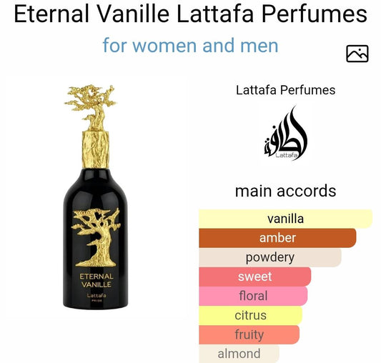 Eternal Vanille Perfume 100ml EDP Lattafa Pride