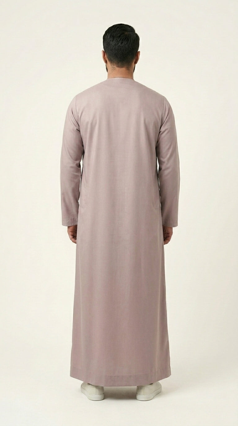 Ash Rose Emirati Thobe with Tassel  Aromique