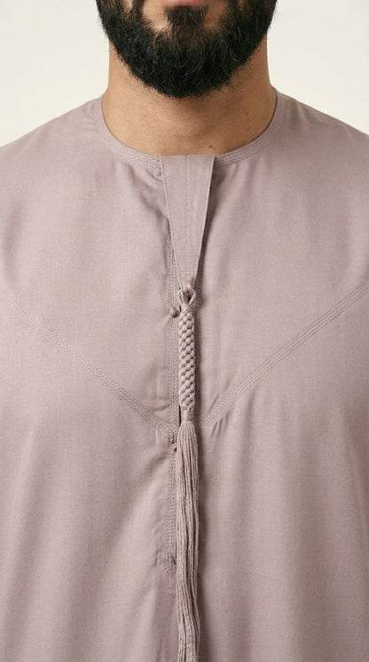 Ash Rose Emirati Thobe with Tassel  Aromique