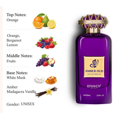 Amber Oud Eau de Parfum 100ml Brandy