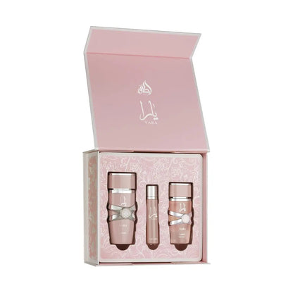 Yara Pink 3 Piece Gift Set for Women Lattafa Lattafa