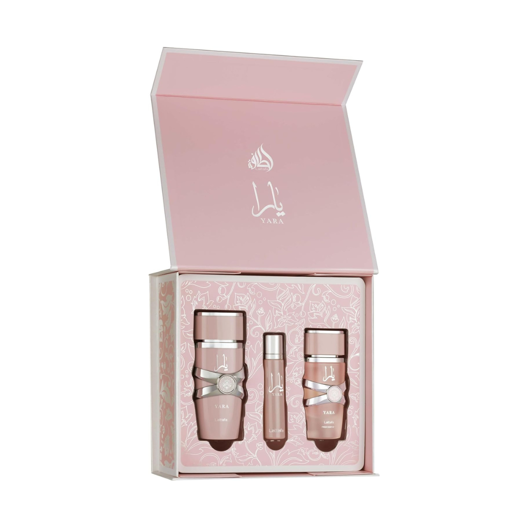 Yara Pink 3 Piece Gift Set for Women Lattafa Lattafa