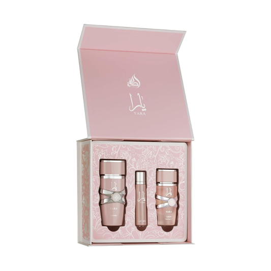 Yara Pink 3 Piece Gift Set for Women Lattafa Lattafa
