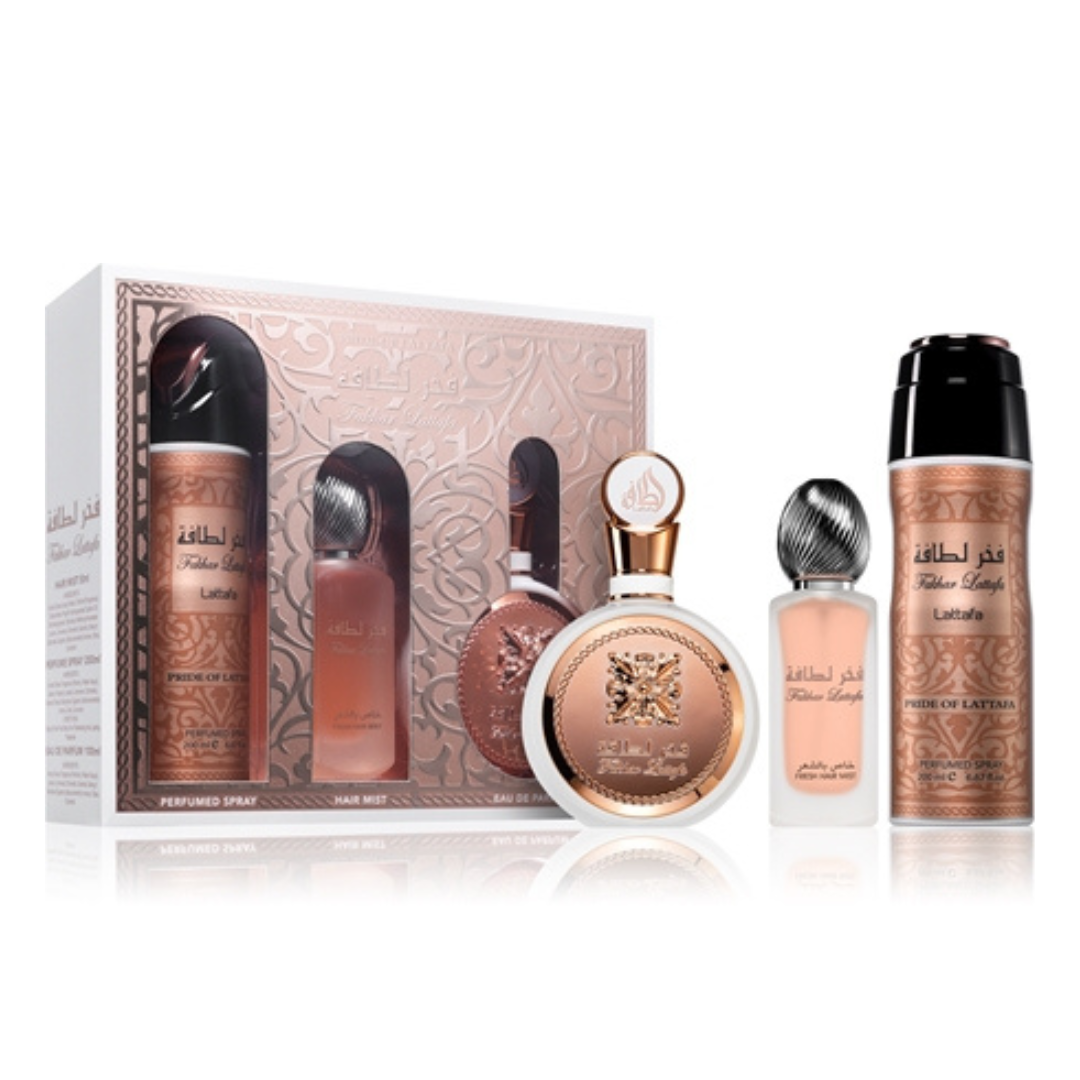 Fakhar Rose 3 Piece Gift Set for Women Lattafa Lattafa