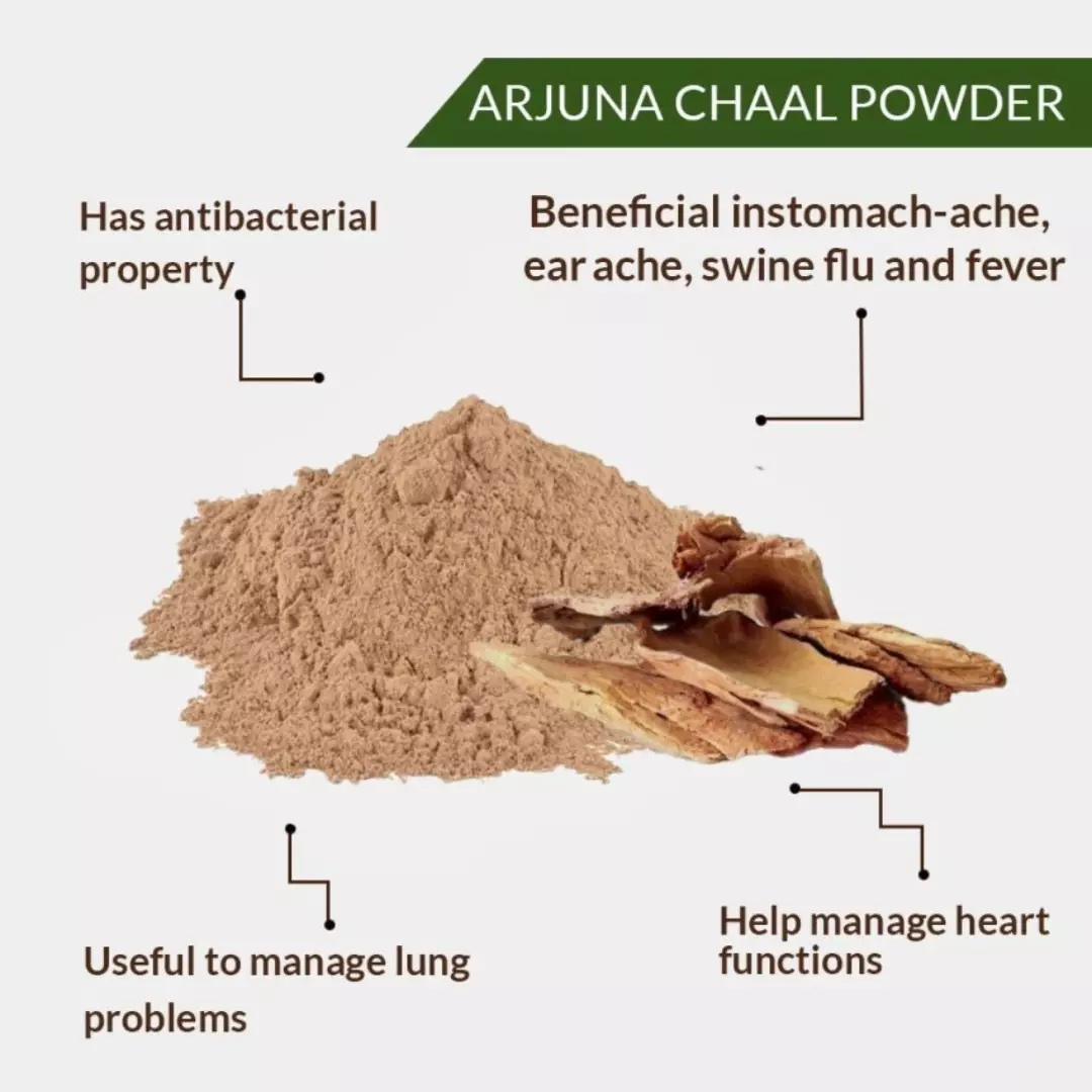 Arjun Chaal Powder 100g Terminalia Arjun Ki Chaal Arjuna Bark Herbs Heart Tonic Aromique Beauty Ltd