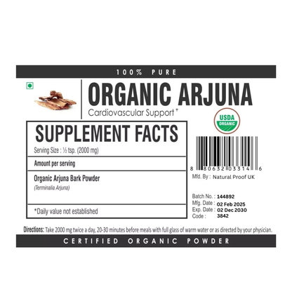 Arjun Chaal Powder 100g Terminalia Arjun Ki Chaal Arjuna Bark Herbs Heart Tonic Aromique Beauty Ltd