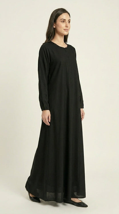 Black Premium Nida Abaya  Aromique