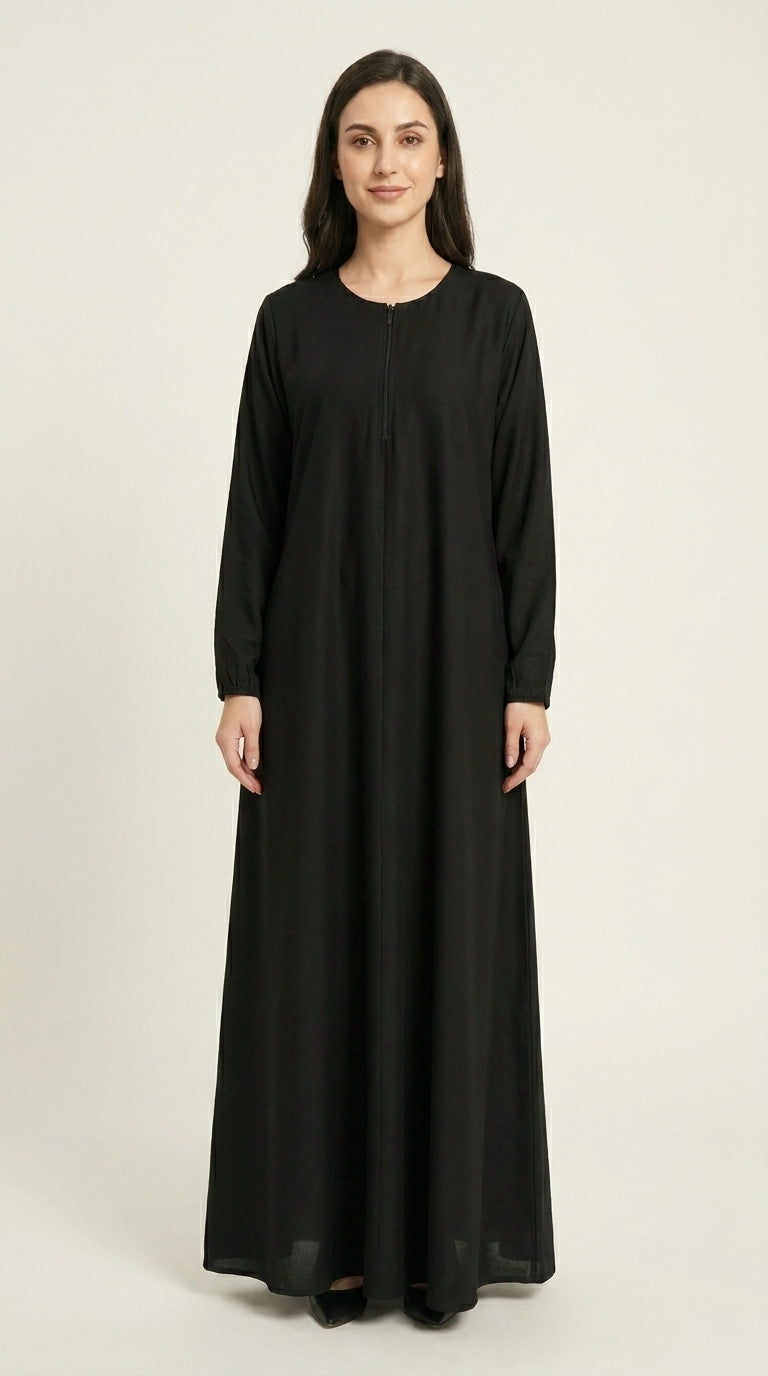 Black Premium Nida Abaya  Aromique