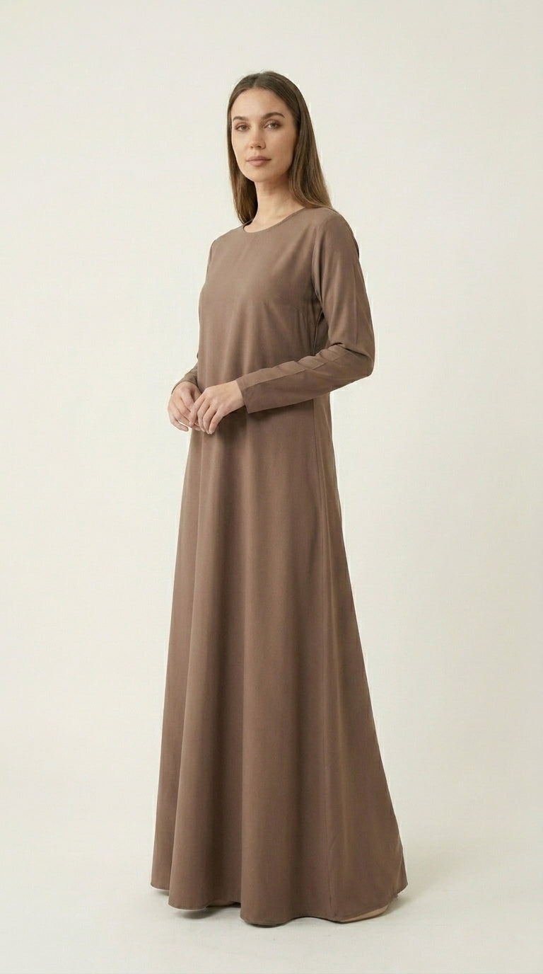 Brown Premium Nida Abaya  Aromique