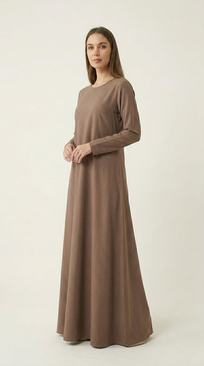 Brown Premium Nida Abaya  Aromique