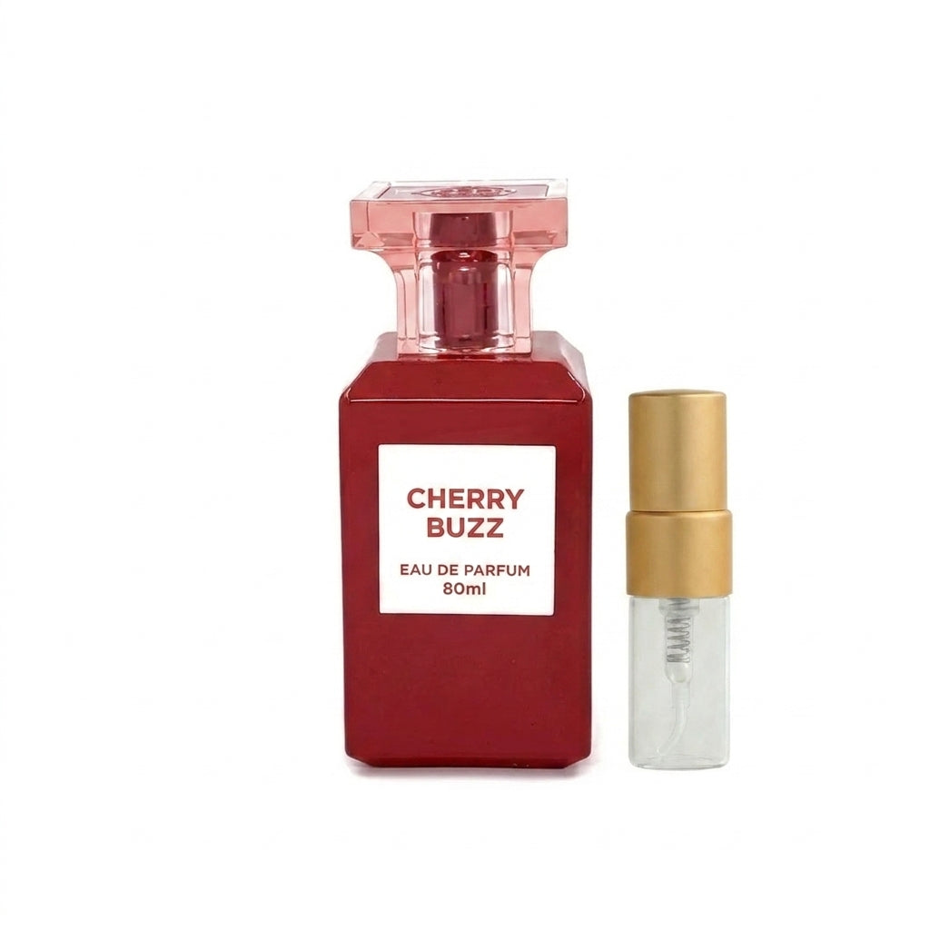 Cherry Buzz Perfume Sample 2ml Fragrance World  Aromique