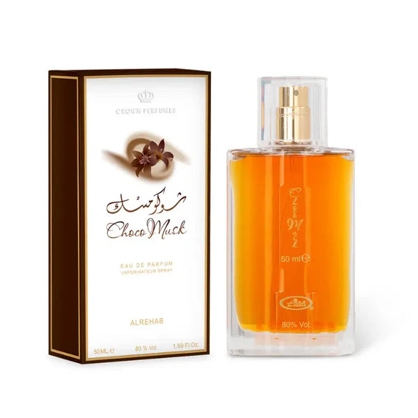 Choco Musk Perfume 50ml EDP Al Rehab - Aromique Beauty Ltd