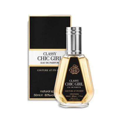 Classy Chic Girl Perfume 50ml EDP Fragrance World - Aromique Beauty Ltd