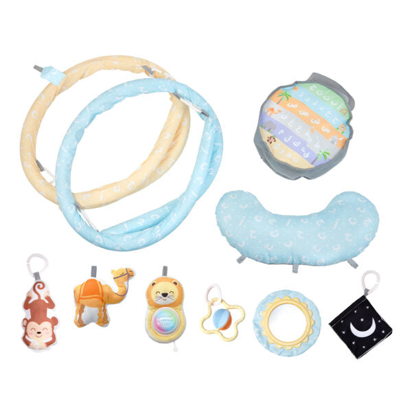 Desi Doll Arabic Alphabet 5-in-1 Activity Gym & Playmat for Babies  Aromique