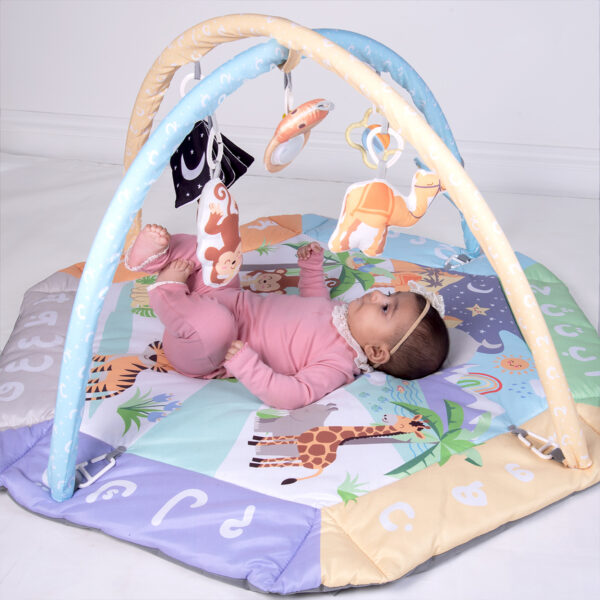 Desi Doll Arabic Alphabet 5-in-1 Activity Gym & Playmat for Babies  Aromique