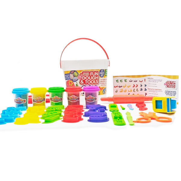 Desi Doll Arabic Letters Fun Dough Set – Kids Educational Learning Toy  Aromique
