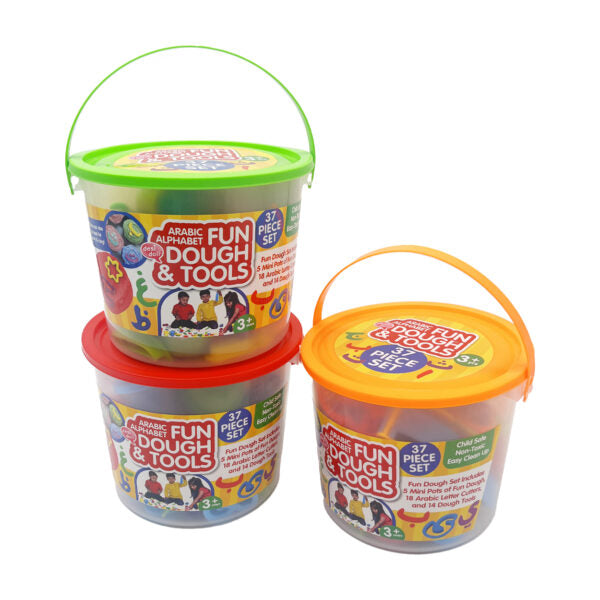 Desi Doll Arabic Letters Fun Dough Set – Kids Educational Learning Toy  Aromique
