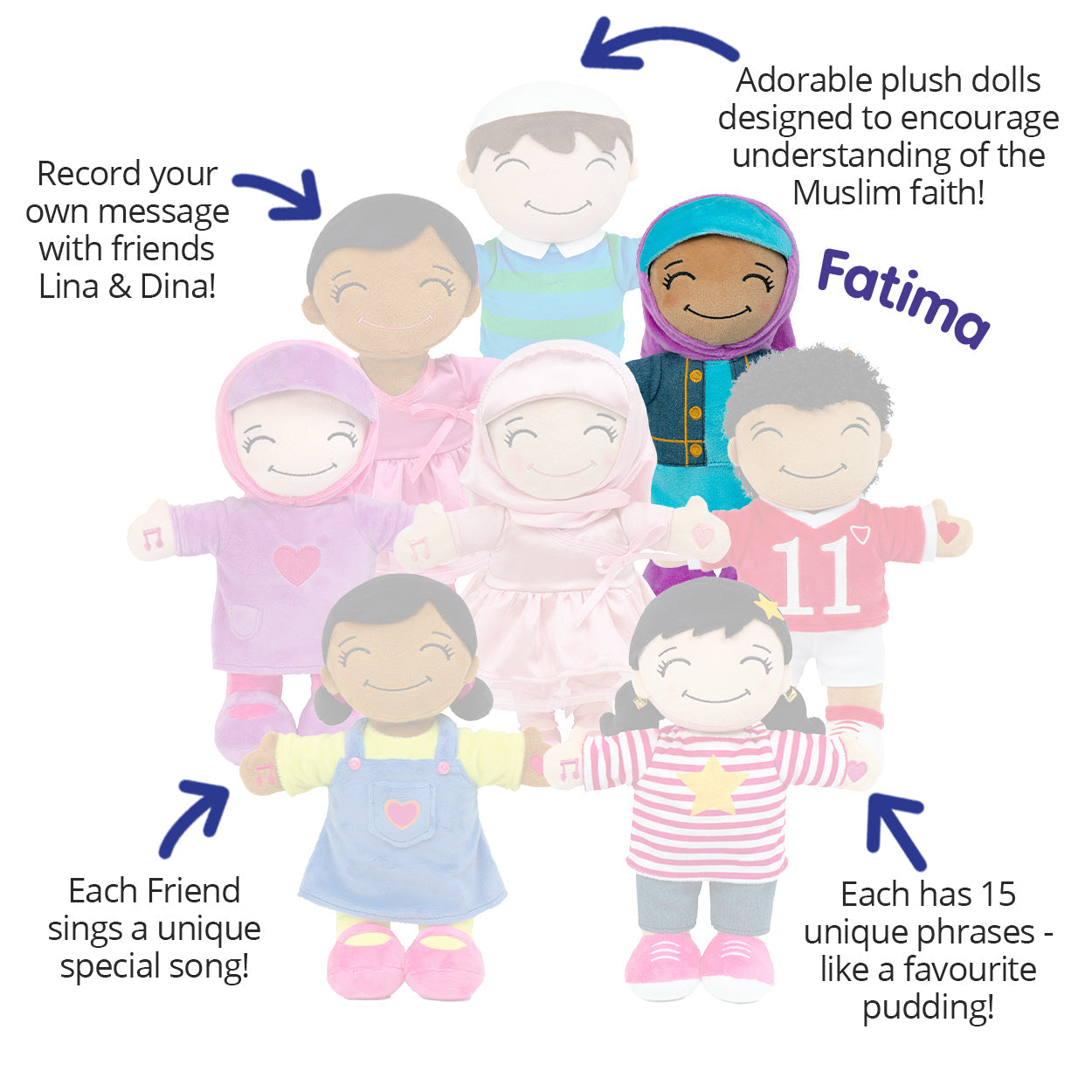 Desi Doll Fatimah – My Little Muslim Friends Islamic Doll for Kids  Aromique