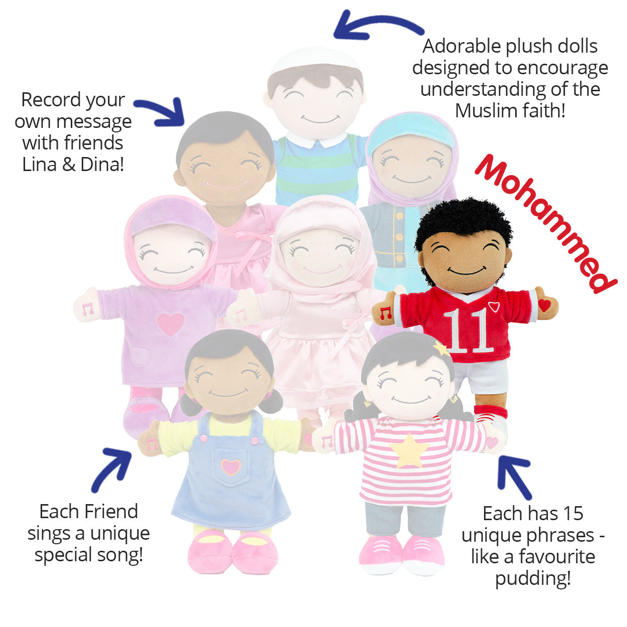 Desi Doll Mohammed – My Little Muslim Friends Islamic Doll for Kids  Aromique