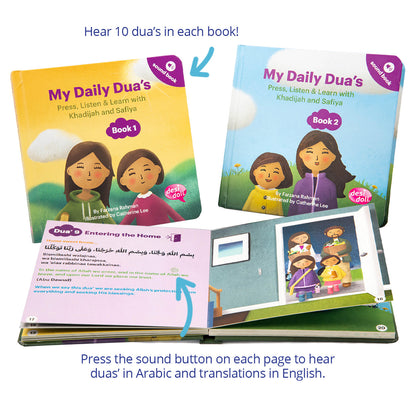 Desi Doll My Daily Duas Story Sound Books 2 – Islamic Learning Books for Kids  Aromique