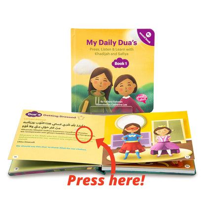 Desi Doll My Daily Duas Story Sound Books 1 – Islamic Learning Books for Kids  Aromique