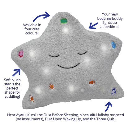 Desi Doll My Dua Pillow Grey – Islamic Kids Dua Pillow  Aromique