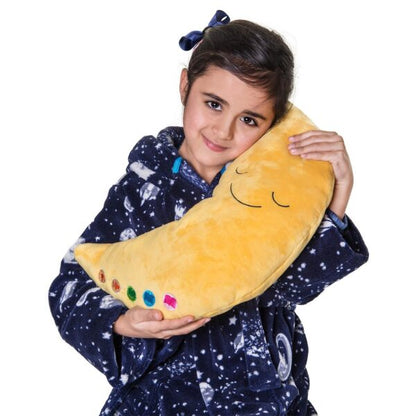 Desi Doll My Quran Pillow (Moon Shape) – Islamic Kids Learning Pillow with Light & Sound  Aromique