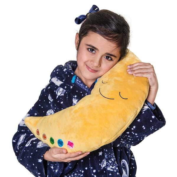 Desi Doll My Quran Pillow (Moon Shape) – Islamic Kids Learning Pillow with Light & Sound  Aromique