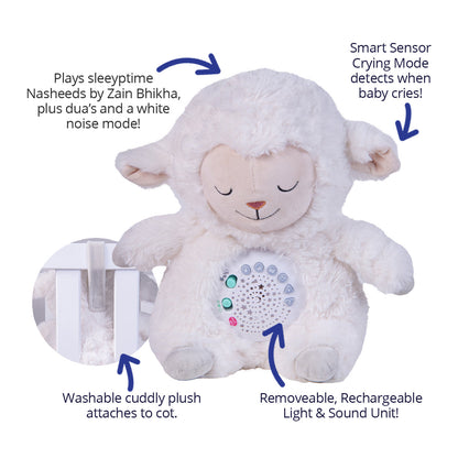 Desi Doll Sheepy Sleepytime Sheep – Soft Sleep Aid Plush Toy for Babies & Kids  Aromique