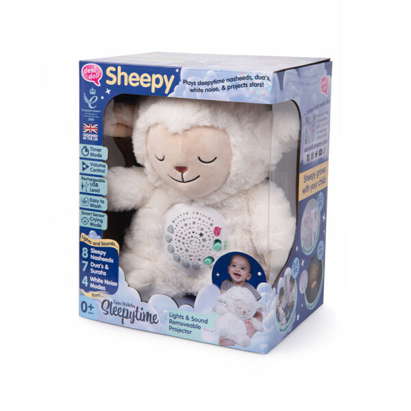 Desi Doll Sheepy Sleepytime Sheep – Soft Sleep Aid Plush Toy for Babies & Kids  Aromique