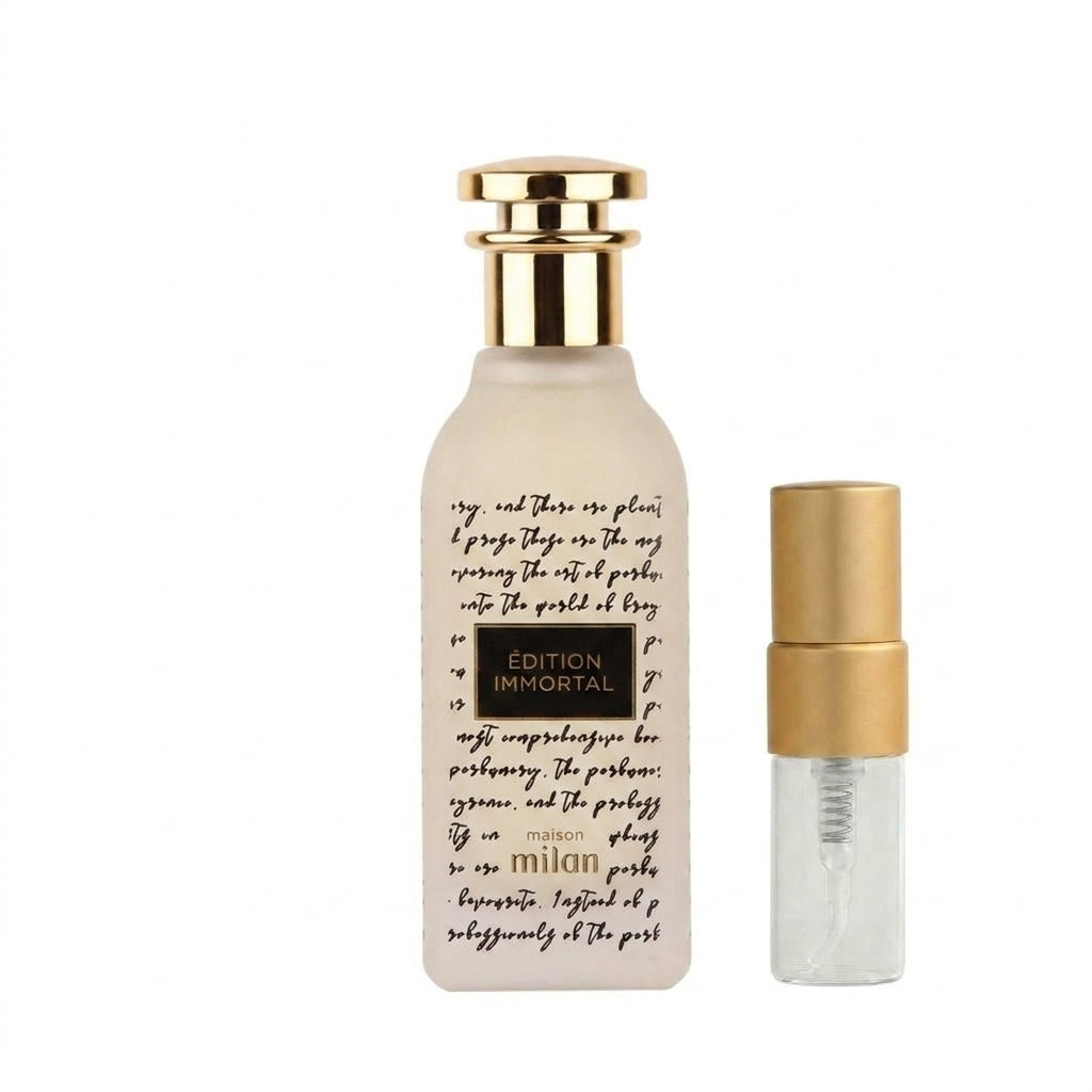 Edition Immortal Perfume Sample 2ml Maison Milan  Aromique