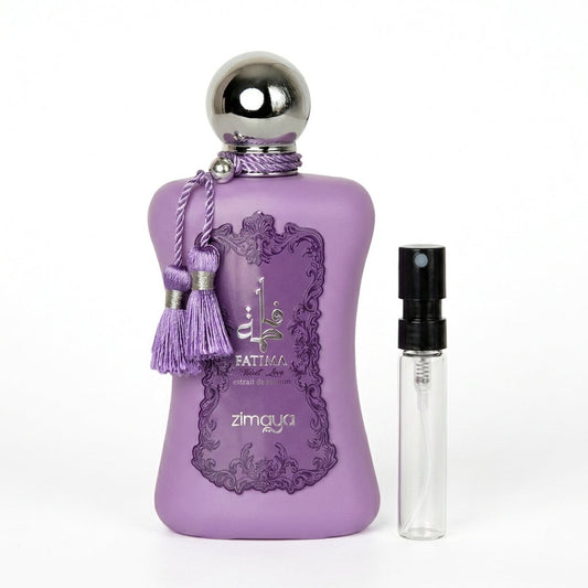 Fatima Velvet Love Perfume Sample 2ml Zimaya Zimaya