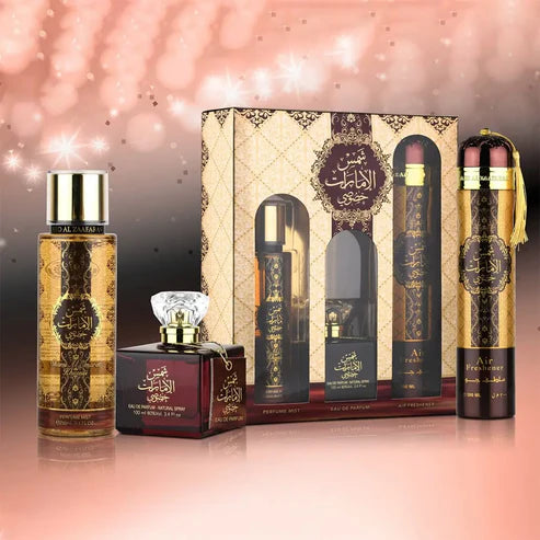 Shams Al Emarat Khususi Gift Set 3 Piece Ard Al Zaafaran - Aromique Beauty Ltd