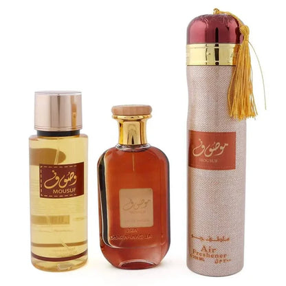 Mousuf Gift Set 3 Piece 300ml Ard Al Zaafaran - Aromique Beauty Ltd
