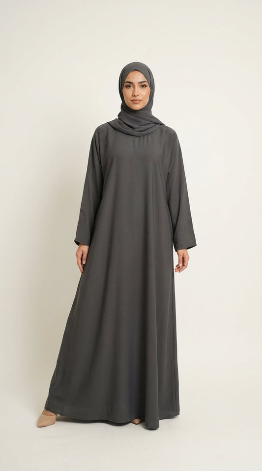 Grey Premium Nida Abaya  Aromique