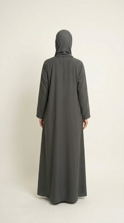 Grey Premium Nida Abaya  Aromique