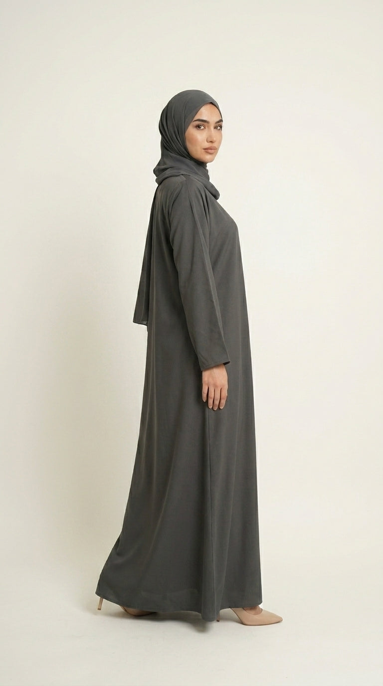Grey Premium Nida Abaya  Aromique