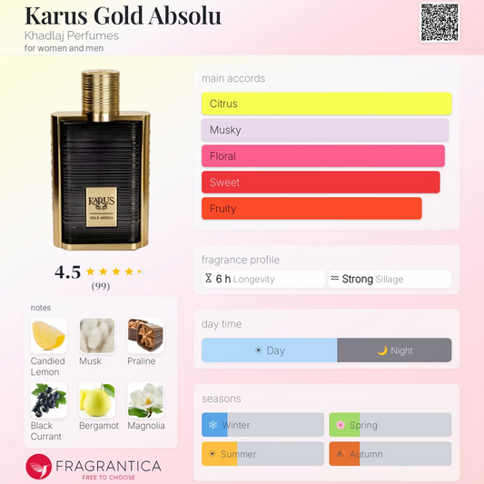 Karus Gold Absolu  Perfume 100ml EDP Khadlaj