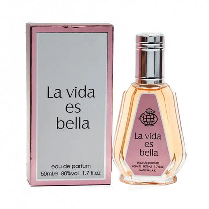La Vida Es Bella 50ml EDP Fragrance World - Aromique Beauty Ltd