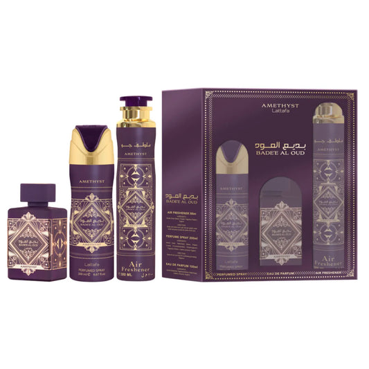 Badee Al Oud Amethyst Gift Set - Aromique Beauty Ltd