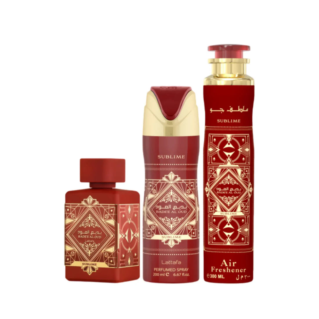 Lattafa Badee Al Oud Sublime Gift Set - Aromique Beauty Ltd