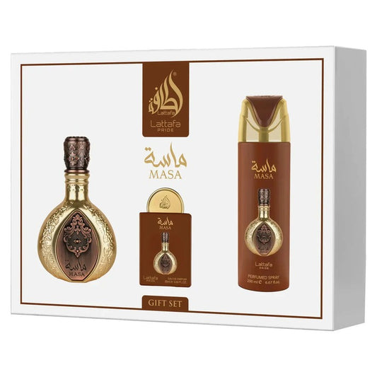 Masa- 3 Piece Perfume Gift Set Lattafa Pride